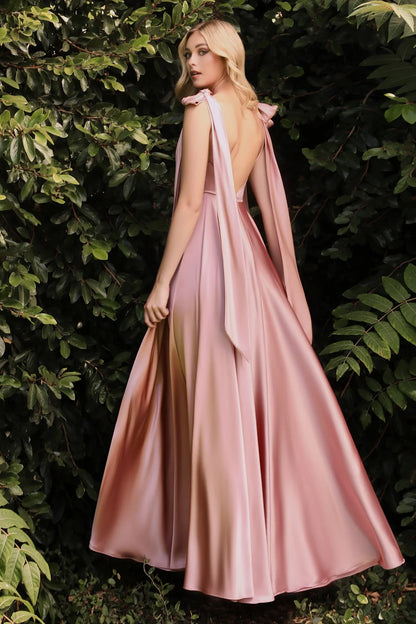 The Andalucía Sleeveless Satin Gown